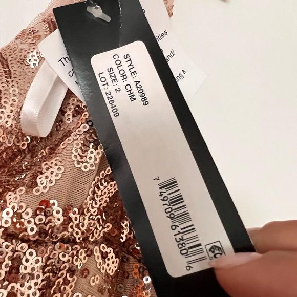 Brand new never been worn Betsy and Adam sequence gold dress. - Picture 2 of 10
